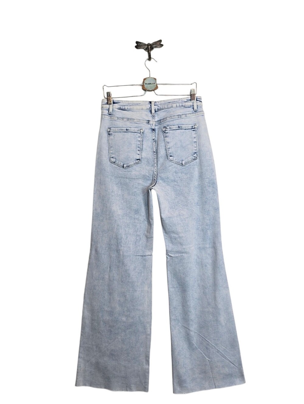 Risen Jeans Georgia - Light Wash Wide Leg Long Tall Inseam 13/31 NWT - Picture 4 of 14